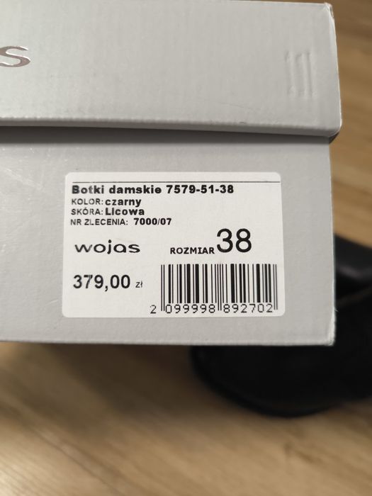 Botki damskie nowe Wojas