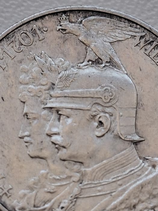 Srebrne 2 marki 1901 A Prusy – 200 lat Królestwa
