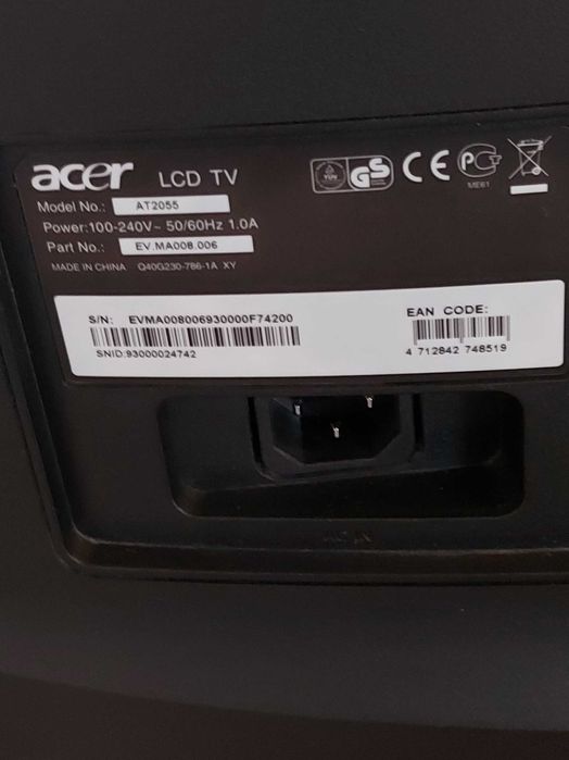 TV ACER de 20 Polegadas