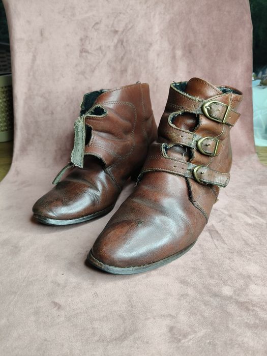 Stare skórzane buty PRL 184