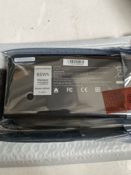 4XKN5 X8VWF Батарея нова Dell Latitude 5414 5404  7404 Rugged