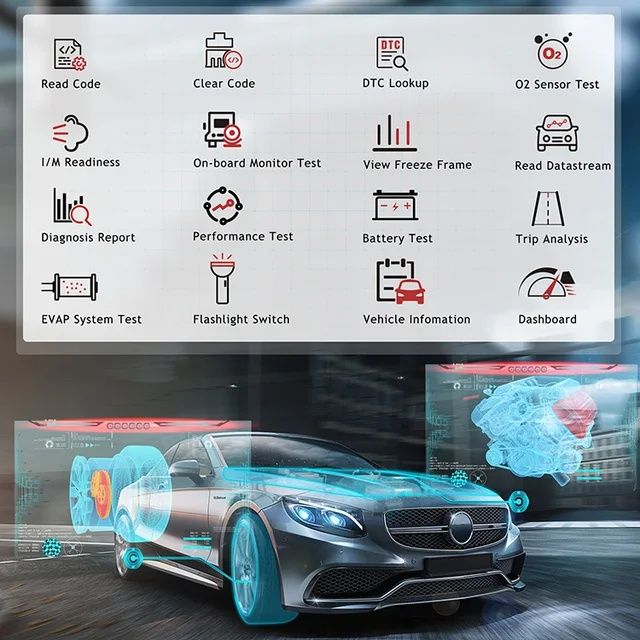 Ancel BD200 OBD2 Bluetooth 5.0 Scanner Diagnóstico Profissional NOVO