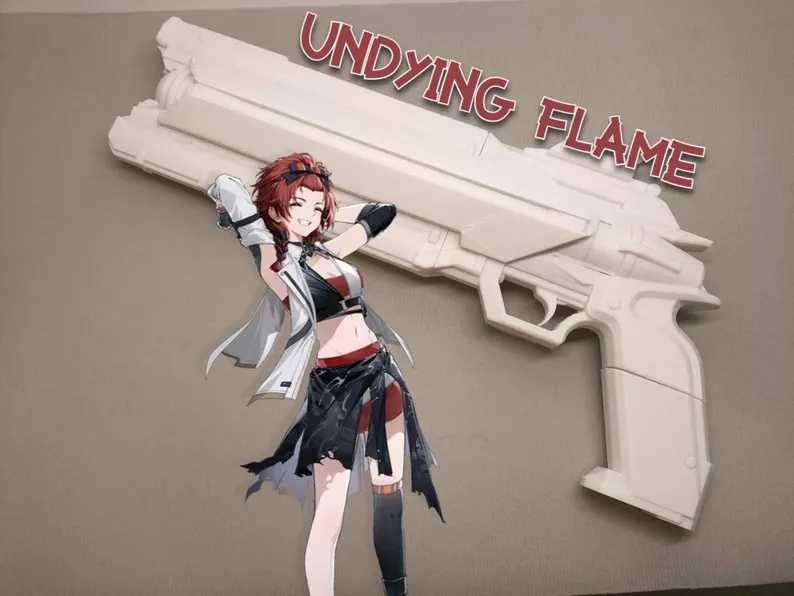 Wuthering Waves (WUWA) Undying Flame pistola - cosplay /props de anime