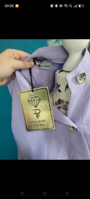 Liliowa sukienka Paparazzi Fashion z tiulem