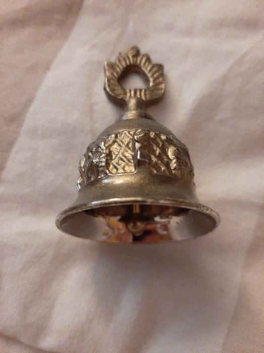 Campainha Vintage de mesa feita à mão de latão