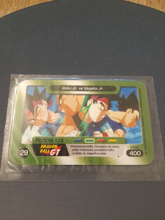 Goku Jr vs Vegeta Jr. Karta Walk nr 29 Dragon Ball GT/ Chio  / folia
