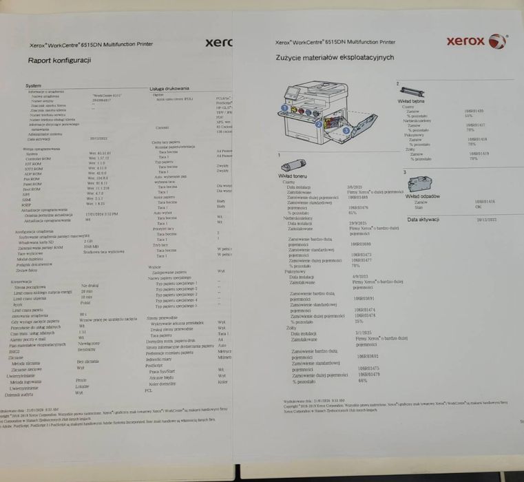 Xerox 6515 przebieg 18 tys, do serwisu lub na części