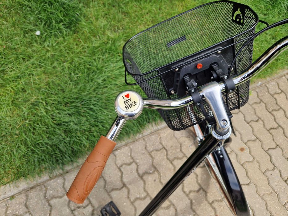 Rower miejski CHILLOVELO BLACK COFFEE LADY 28" + Koszyk + Dzwonek