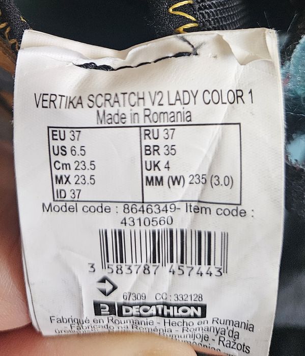 Buty wspinaczkowe Simond Vertika rozm. 37 (33 klasycznego obuwia)