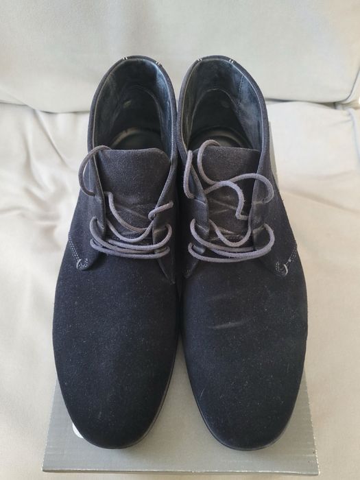 Шкіряні (нубук) чоловічі черевики, 43 розміру, ЕССО, стан задовільний