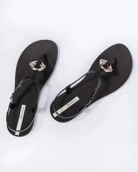 Ipanema Sandal Class japonki damskie modne czarne ze złotym r. 37-42