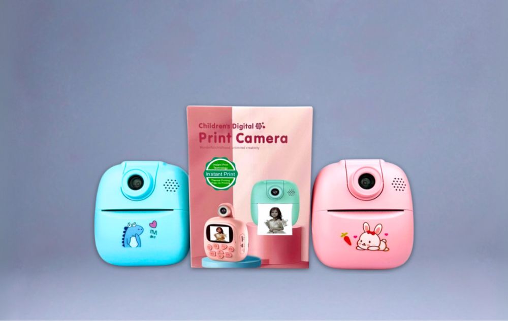 УНІКАЛЬНА КАМЕРА, Дитячий фотоапарат миттєвого друку, міні принтер