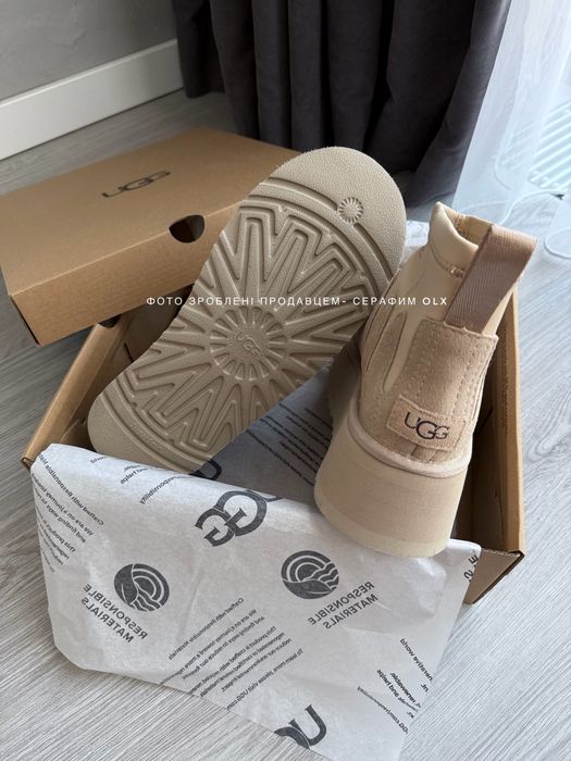 Оригинальные UGG Ultra Mini Dipper Platform Sunwave beige ORIGINAL