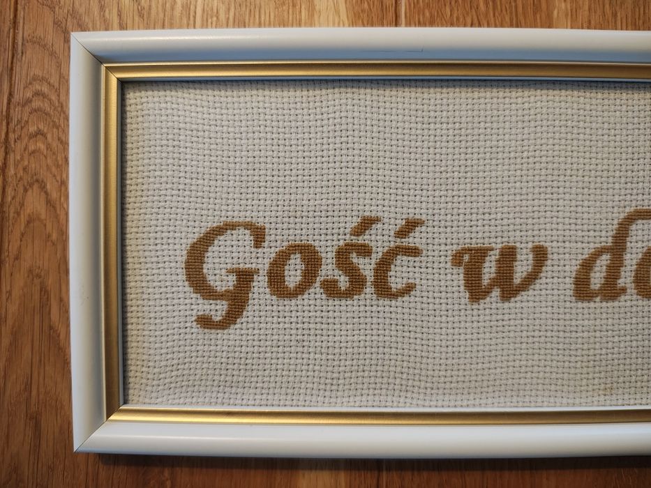 Haft oprawiony w ramkę
