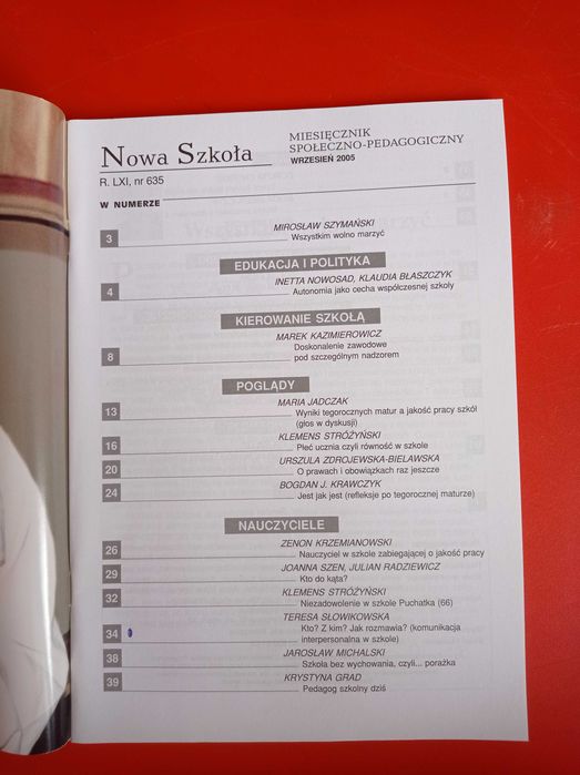 Nowa szkoła nr 7, wrzesień 2005 miesięcznik