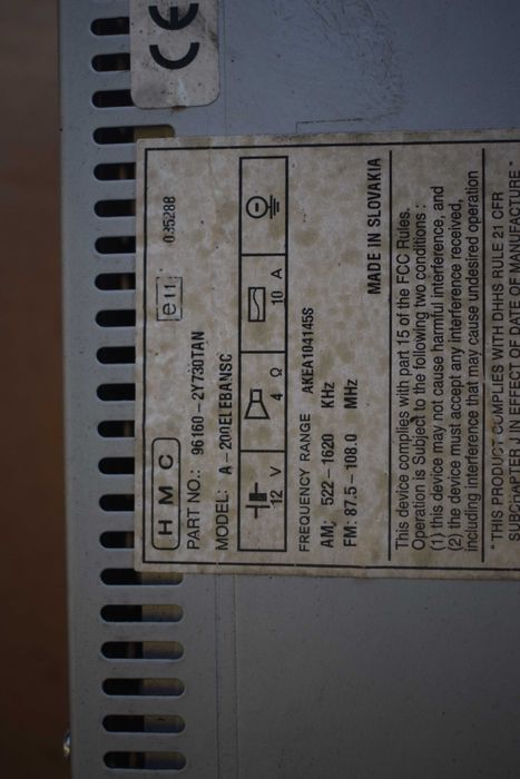 radio cd oryginał HYUNDAI IX35.96160-2Y730TAN . 09-15r.