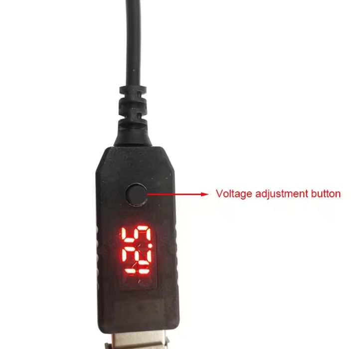 Шнур 5V 9V 12V USB до DC 5.5*2.5mm  живлення роутера від повербанкувід