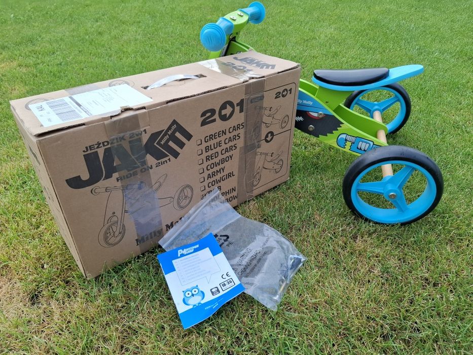 Rowerek trójkołowy, biegowy, jeździk