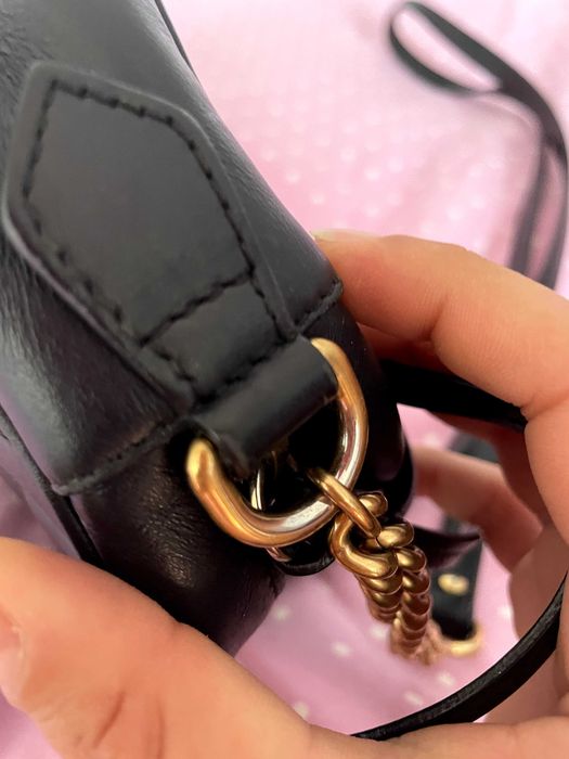 Gucci GG Marmont Mini camera - Original - pele, preta