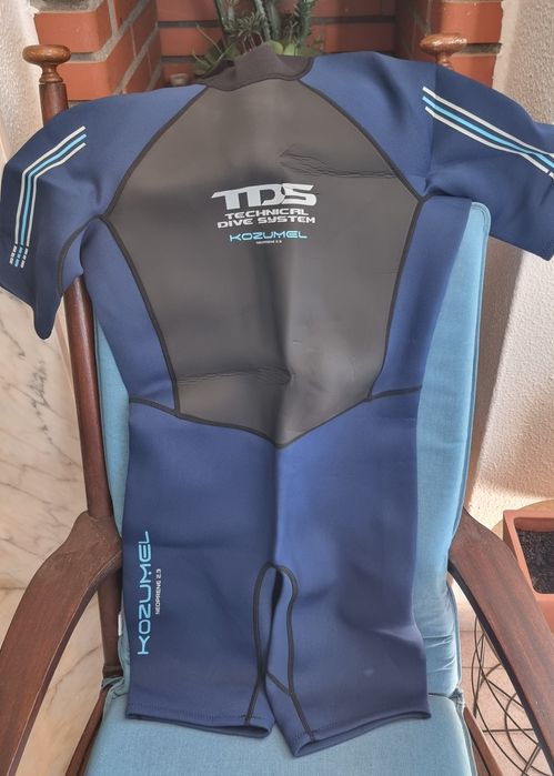 Fato de mergulho neoprene shortie TDS