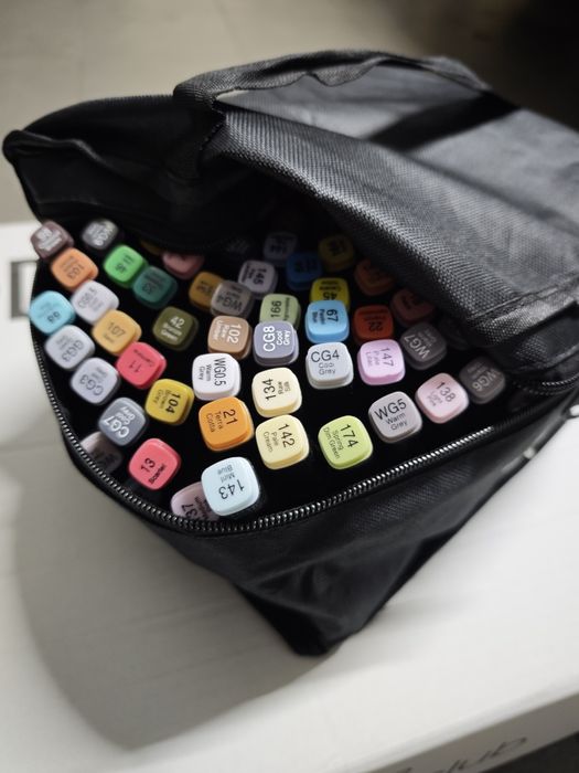 Mazaki markery flamastry akrylowe 168 sztuk dwustronne