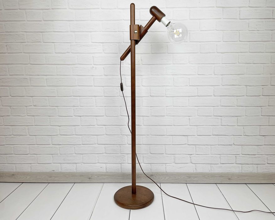 Szwedzka lampa podłogowa z lat 80 – Loft, Mid-Century, PRL, Industrial