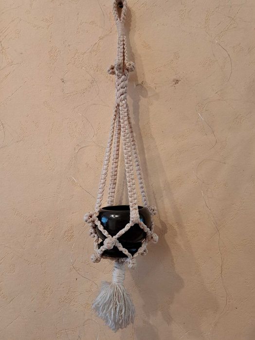 Макраме - підвіс для домашньої рослини + подарунок