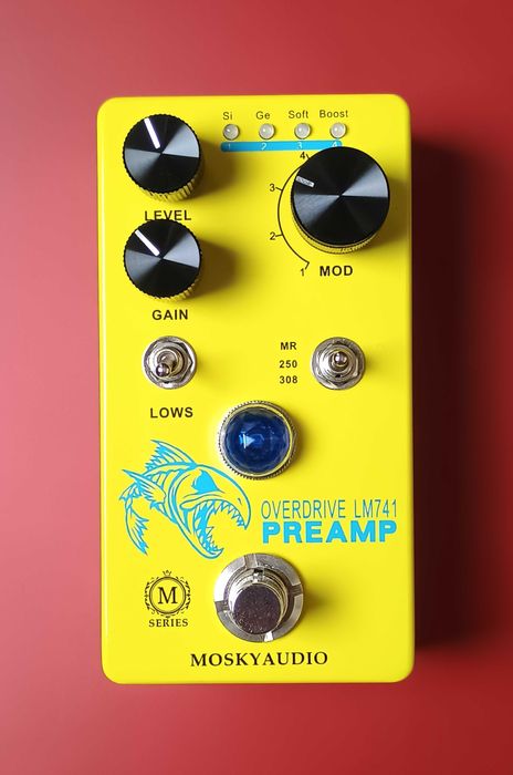 Гитарная педаль дисторшн, овердрайв, преамп MOSKY LM741 Overdrive Preamp. Новая!