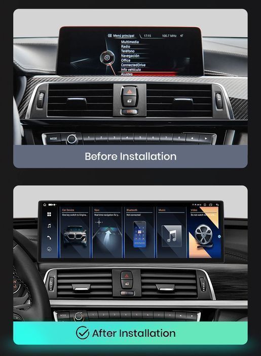 BMW F30 F31 F32 F34 – Radio Android 14,9” CarPlay