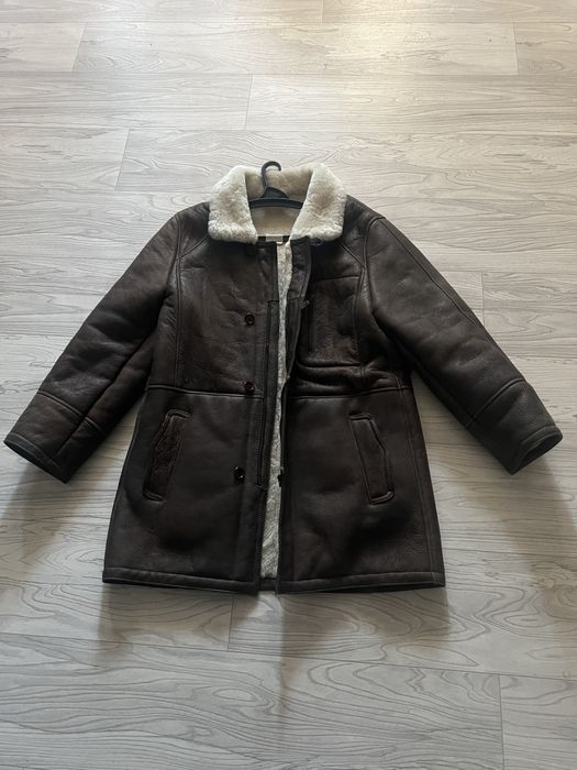 Дубленка пилот типо b7,натуральная кожа, мех овчина