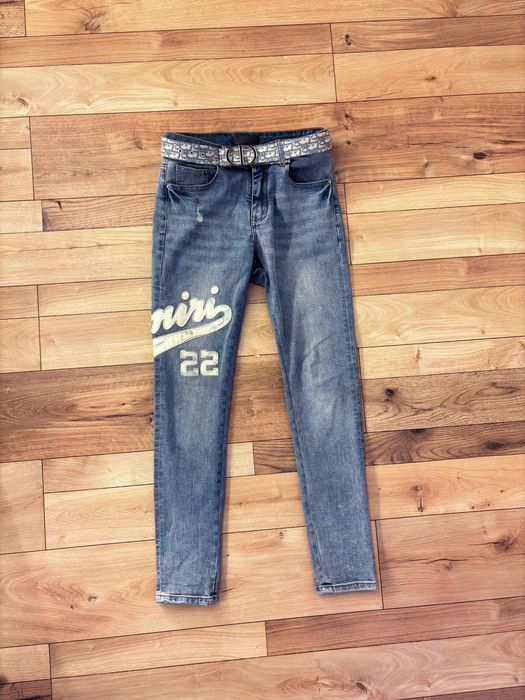 spodnie amiri skinny jeans ( distressed ripped )