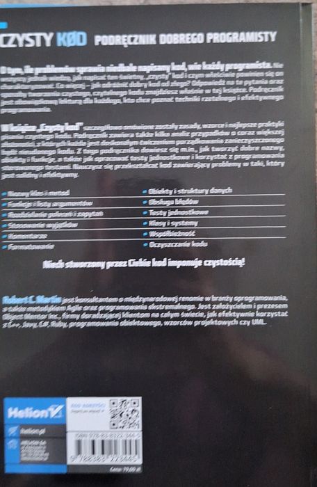 Czysty kod podręcznik programisty