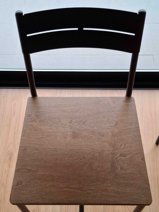 2 bancos altos de cozinha metal e madeira