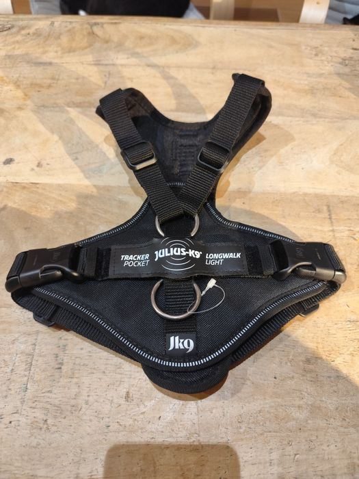 Julius-K9 szelki dla psa Longwalk Light kieszeń na lokalizator, czarne
