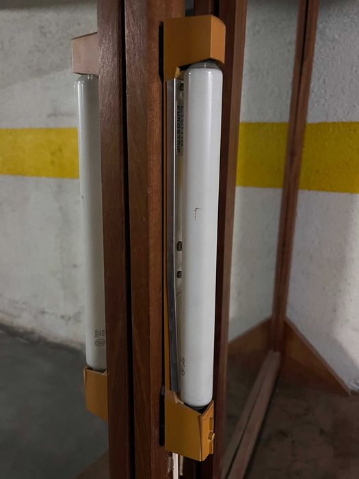 Espelho de Camarim Duplo Artesanal (Conjunto de 2) - C/ Gaveta e Luz