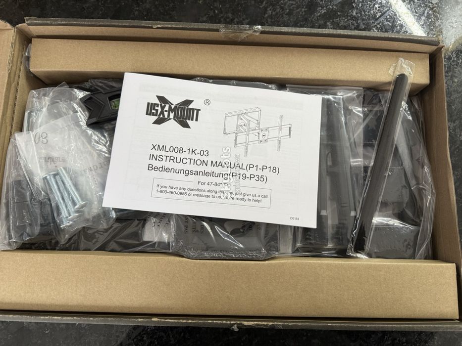 Якісне ФІРМОВЕ кріплення для телевізора До 60 кг КРОНШТЕЙН 47-84