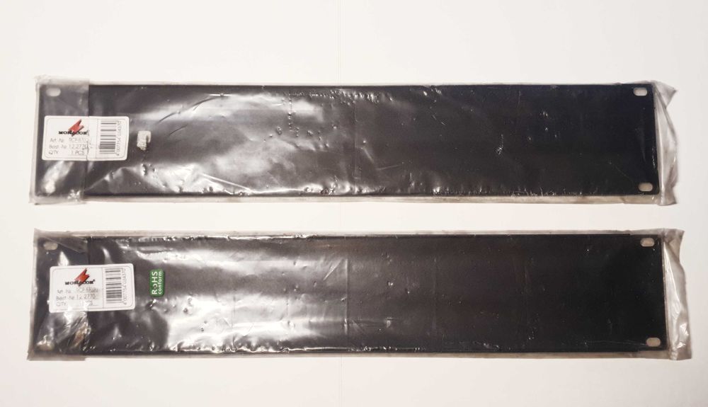 2szt Panel zaślepiający rack 482mm (19"), 2U MONACOR RCP-8702U