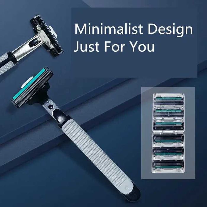 Conj Barbeador + 18 Lâminas Barbear + Caixa - Estrear