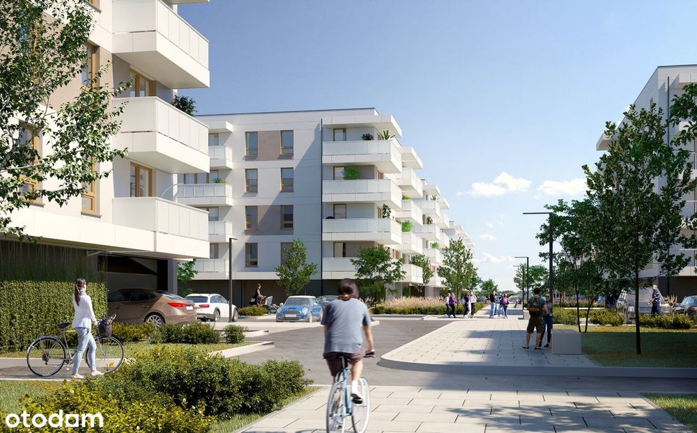 2-pokojowe mieszkanie 44,39 m2 i balkon