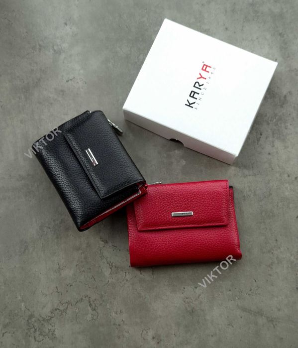 Кожаный женский кошелек KARYA 1205. Турция. Шкіряний гаманець