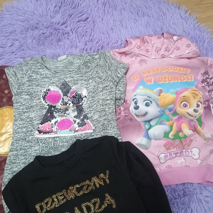 Bluzy dla dziewczynki rozmiar 116-128