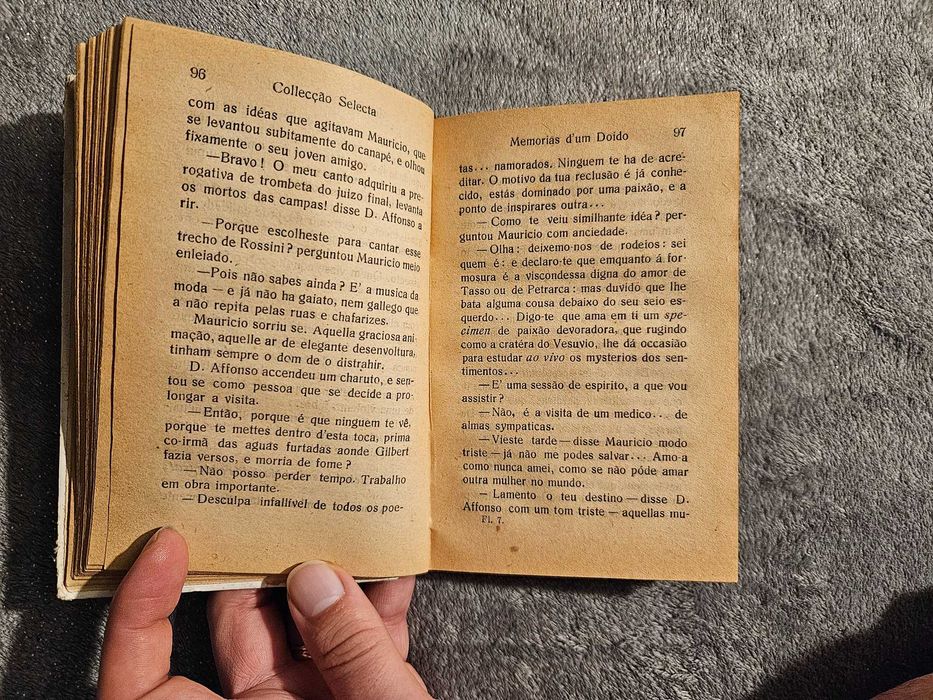 Memórias d’um doido, A.P.Lopes de Mendonça, livro antigo anterior a 1910