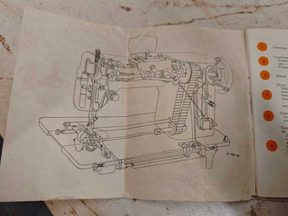 Ретро швейная машинка Lada 237-1 Made in Czechoslovakia паспорт