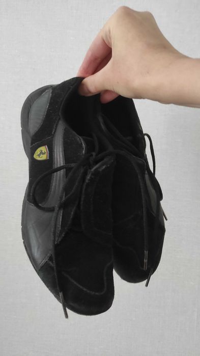 Кроссовки унісекс puma Ferrari чорні замша шкіра 38.5