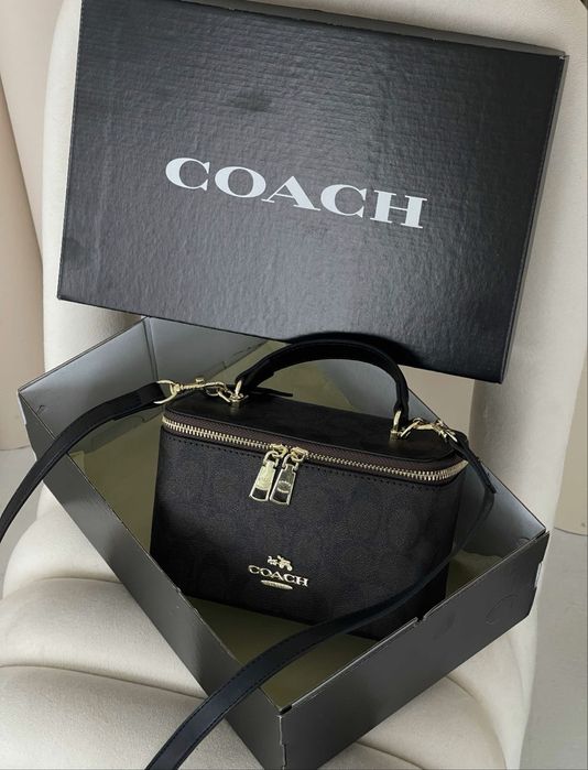 Сумка coach коричнева