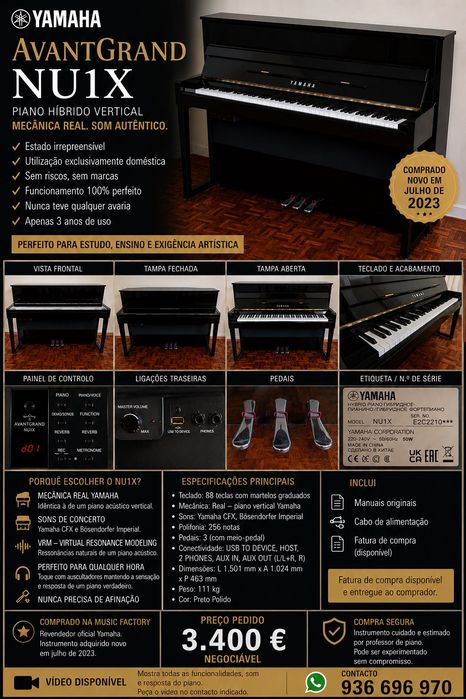 Piano Yamaha Avant Grand NU1X