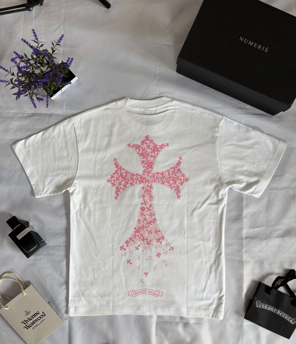 Футболка Chrome Hearts Хром Хартс Топ Біла Чорна Літо