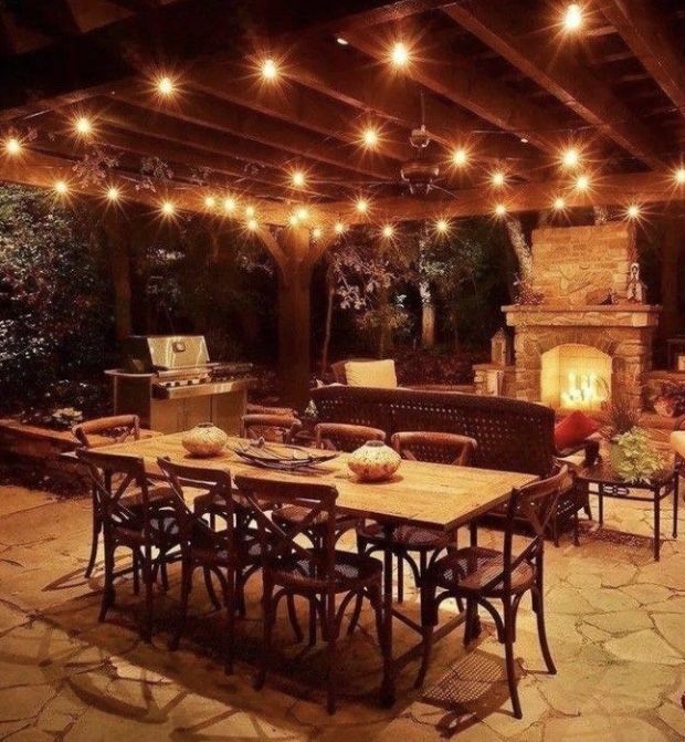 Grinalda de luzes para casamentos, festas e arraiais