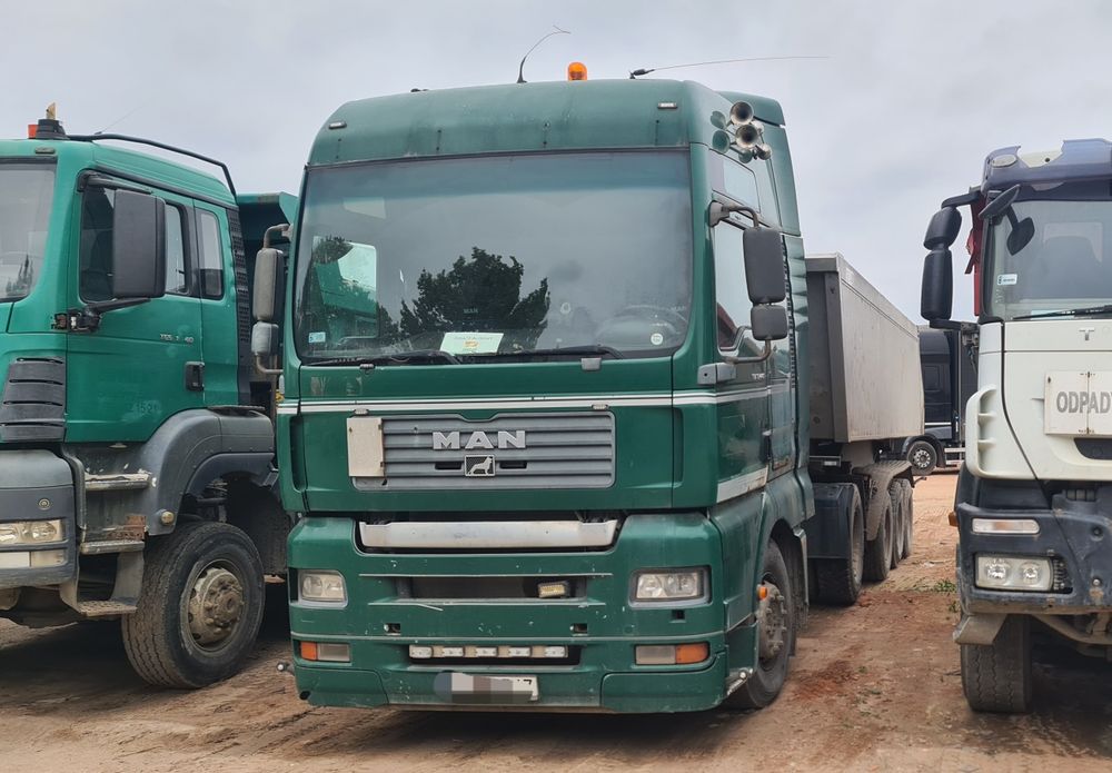 Man TGA 18.440 + Naczepa Meiller