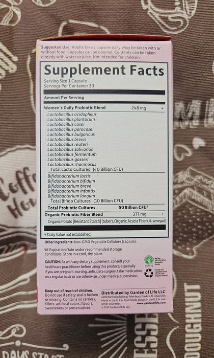 Garden of Life жіночий пробіотик для жінок женский probiotic 30 капсул